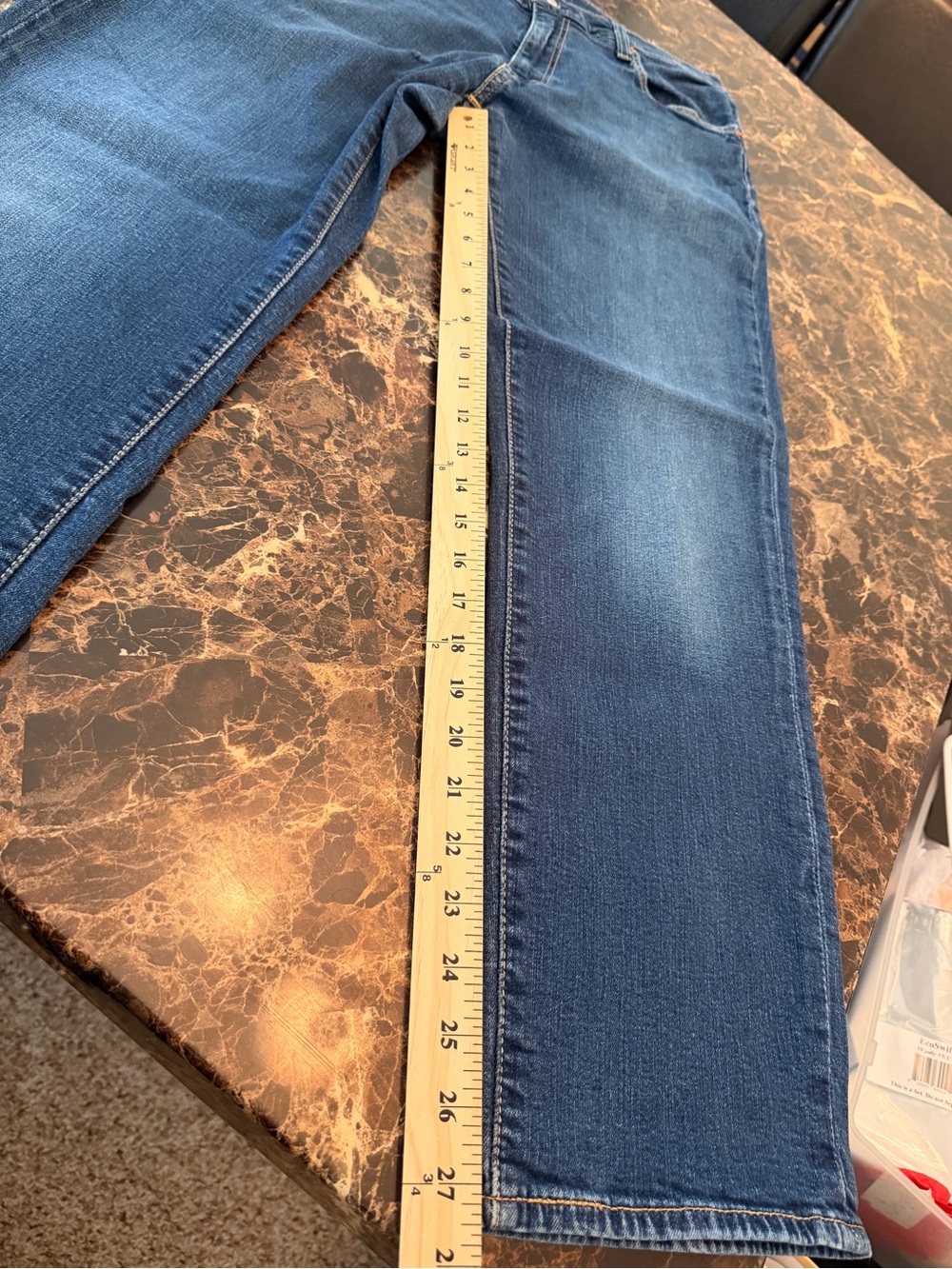 Levi’s Premium 541 Athletic Taper Jeans Men’s 36x32 Blue Stretch Denim Style 181 - Picture 6 of 10